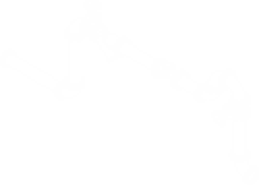 Desenho técnico em linha do cavalete, com todos os componentes do arranjo representados.